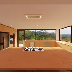 Vista 360° – Isla Cocina y Comedor, Casa Campestre La Orquídea San Francisco - Cundinamarca