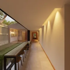 Vista 360° – Pasillo Habitaciones, Casa Campestre La Orquídea San Francisco - Cundinamarca