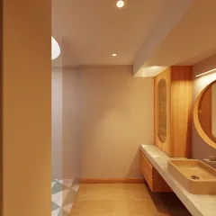 Vista 360° – Sanitario Habitación Nietas, Casa Campestre La Orquídea San Francisco - Cundinamarca