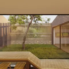 Vista 360° – Vista Jardin Interior, Casa Campestre La Orquídea San Francisco - Cundinamarca