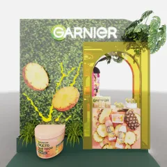 Vista 360° – Fachada Garnier, Stand Loreal París Coopidrogas 2 2025